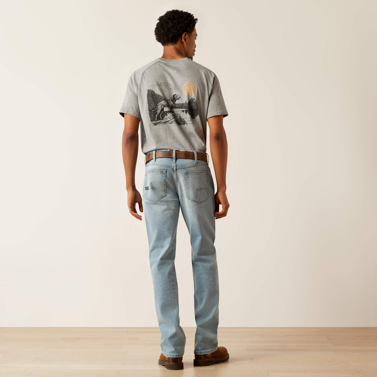 Rebar M4 Relaxed DuraStretch Basic Stackable Straight Leg Jean - Ariat Latest