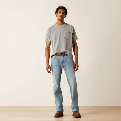 Rebar M4 Relaxed DuraStretch Basic Stackable Straight Leg Jean - Ariat Latest