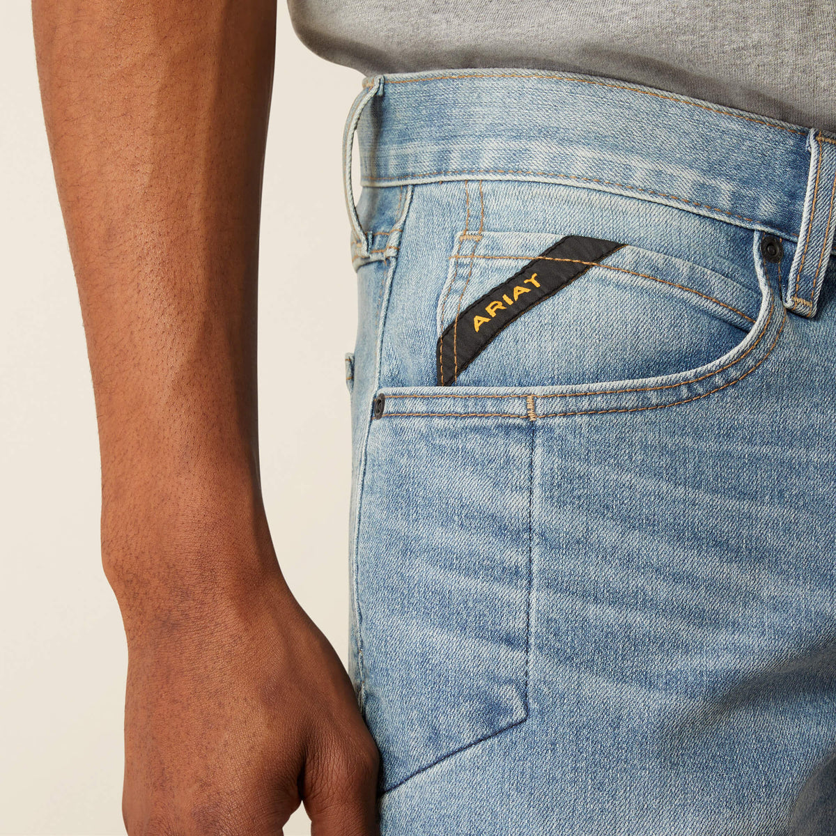 Rebar M4 Relaxed DuraStretch Basic Stackable Straight Leg Jean - Ariat Latest