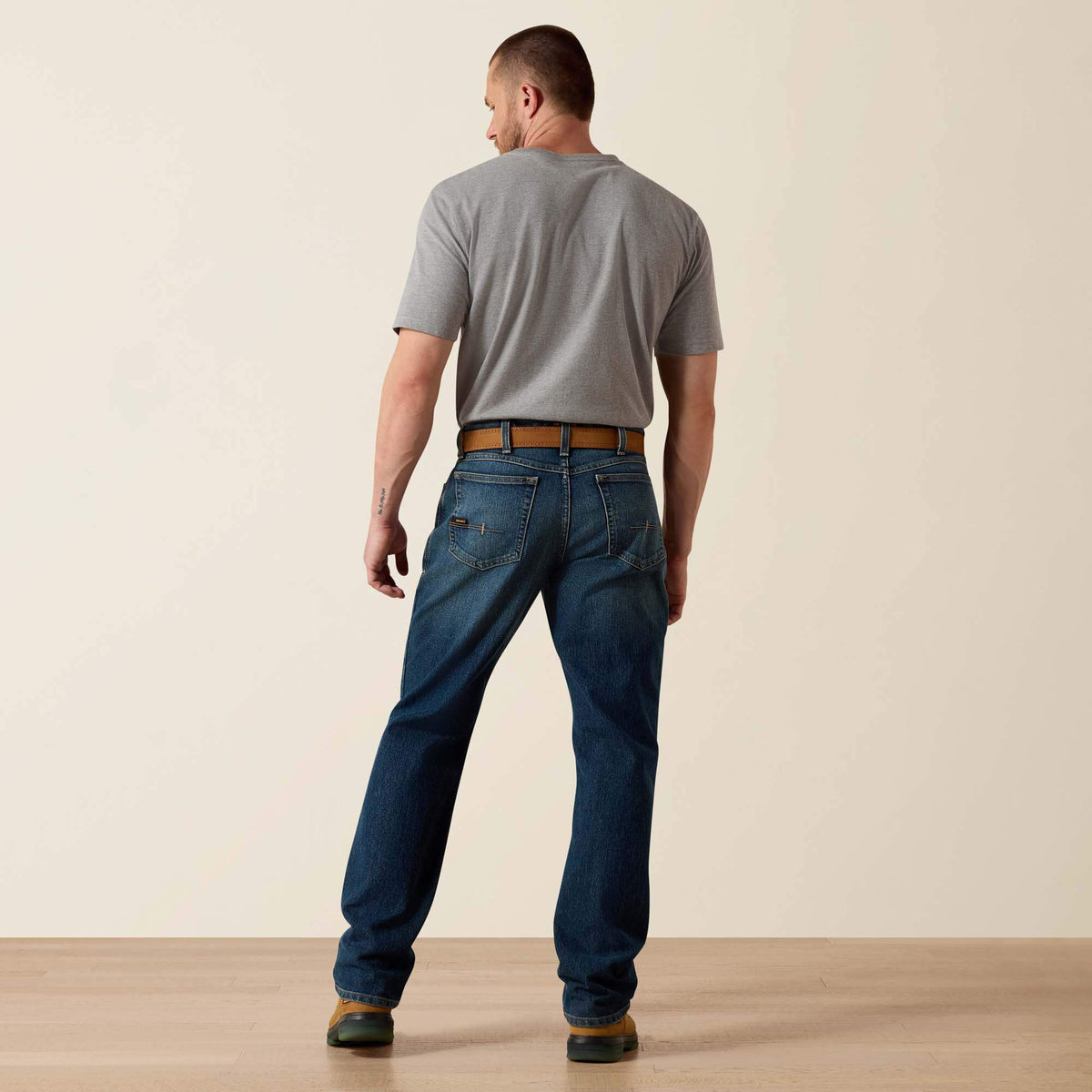 Rebar M3 Loose DuraStretch Basic Stackable Straight Leg Jean - Ariat Trusted