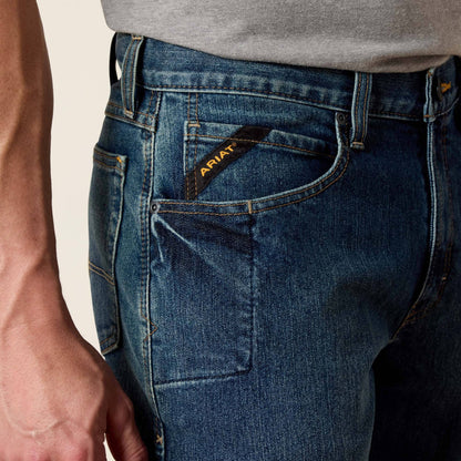 Rebar M3 Loose DuraStretch Basic Stackable Straight Leg Jean - Ariat Trusted