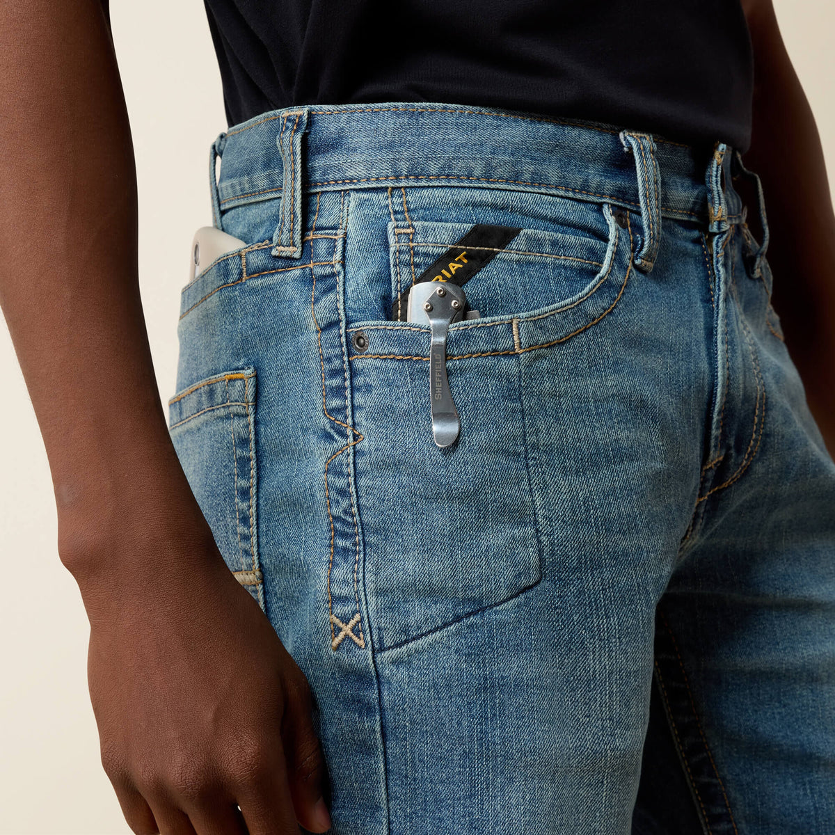 Rebar M7 Slim Rail DuraStretch Straight Leg Jeans - Ariat Discount