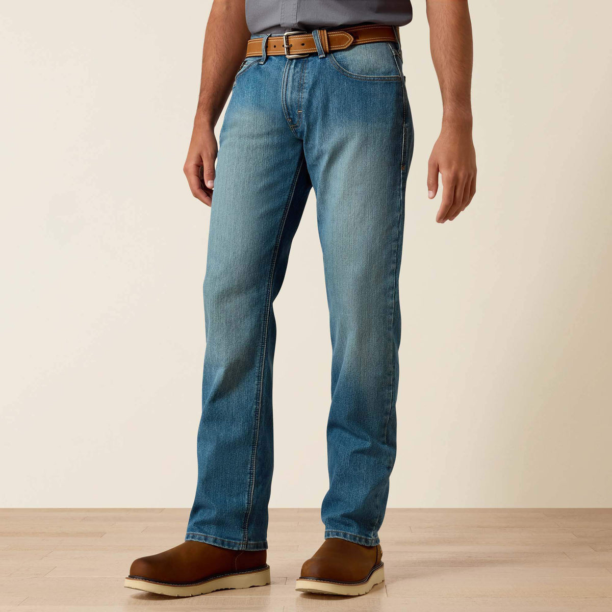 Rebar M5 DuraStretch Basic Stackable Straight Leg Jean - Ariat Top Pick