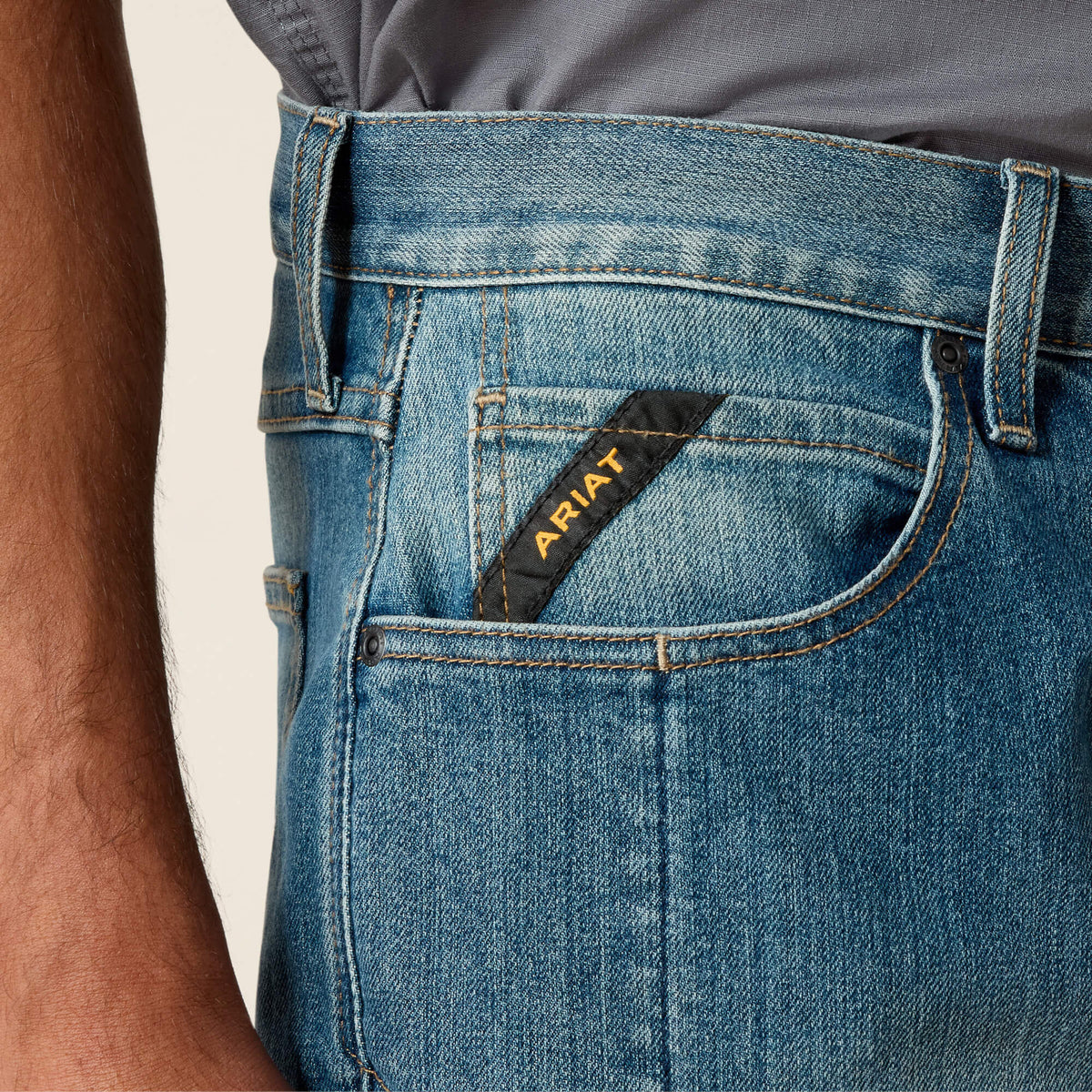 Rebar M5 DuraStretch Basic Stackable Straight Leg Jean - Ariat Top Pick