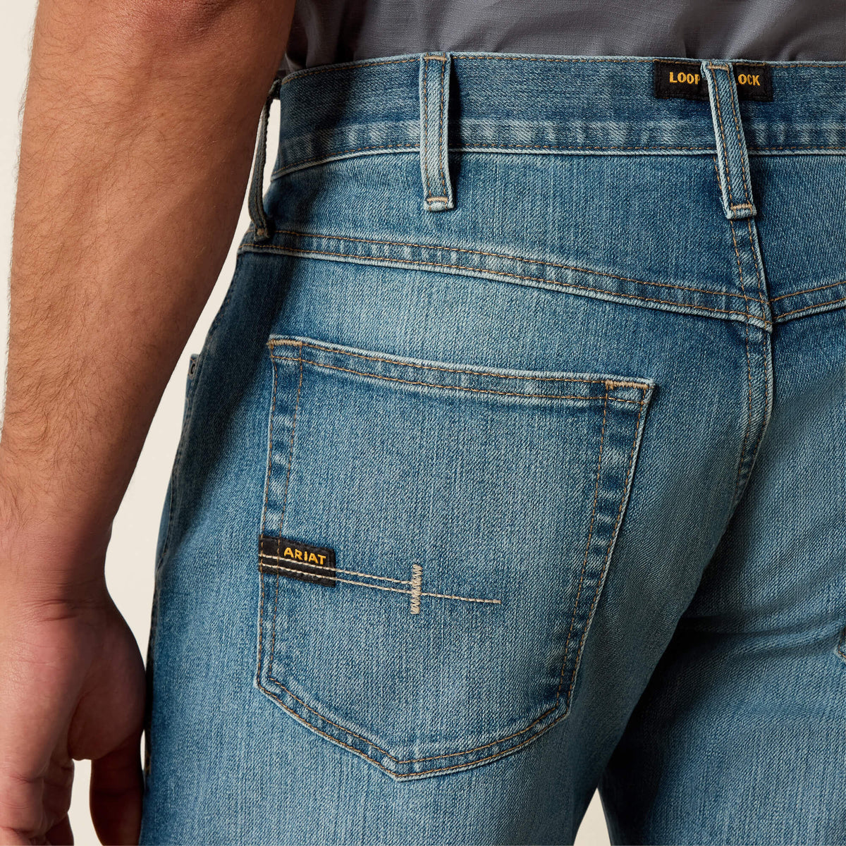 Rebar M5 DuraStretch Basic Stackable Straight Leg Jean - Ariat Top Pick