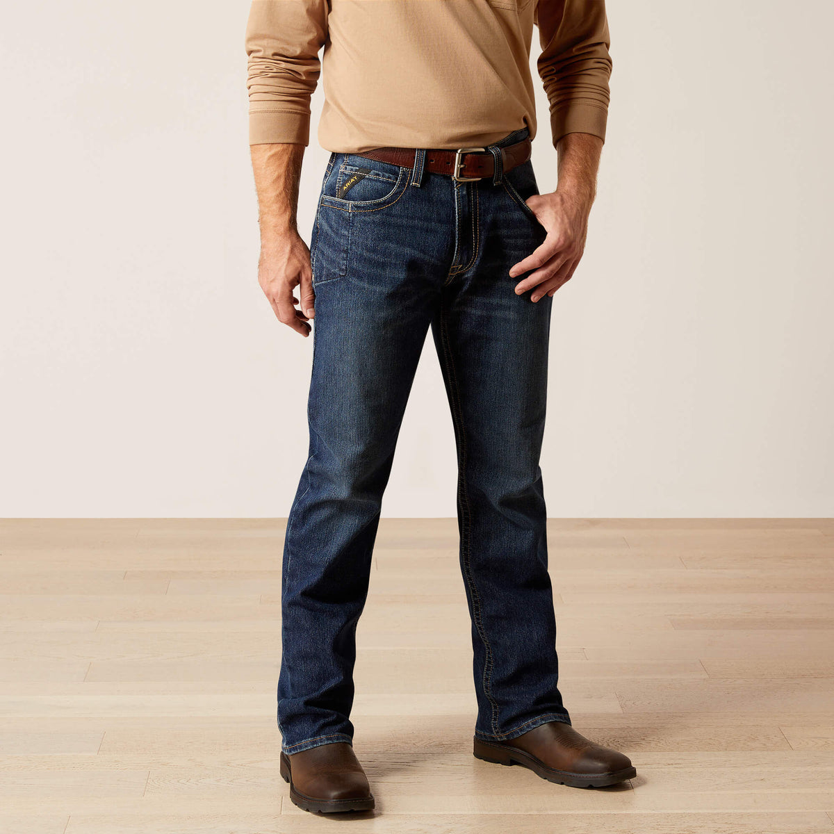 Rebar M4 Relaxed Rail DuraStretch Boot Cut Jeans - Ariat Exclusive