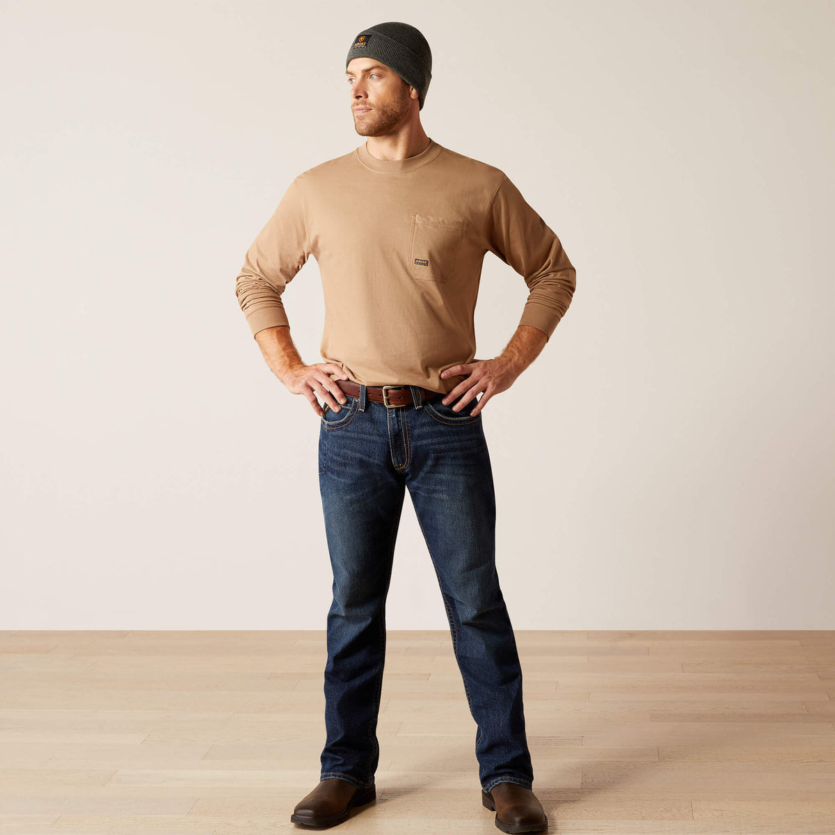 Rebar M4 Relaxed Rail DuraStretch Boot Cut Jeans - Ariat Exclusive