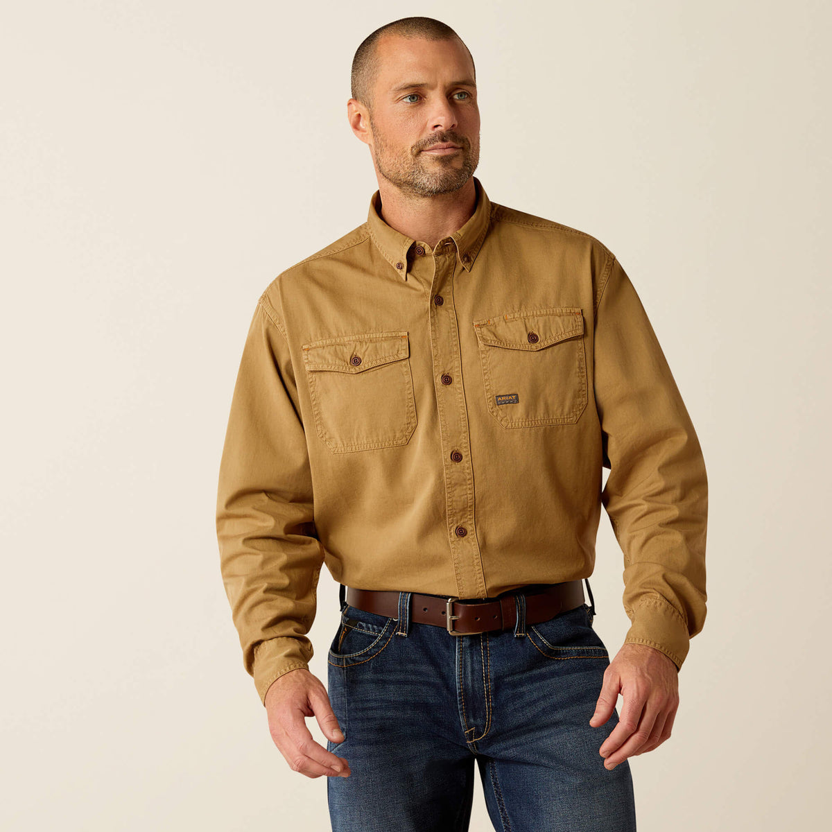Rebar Washed Twill Work Shirt - Ariat Featured