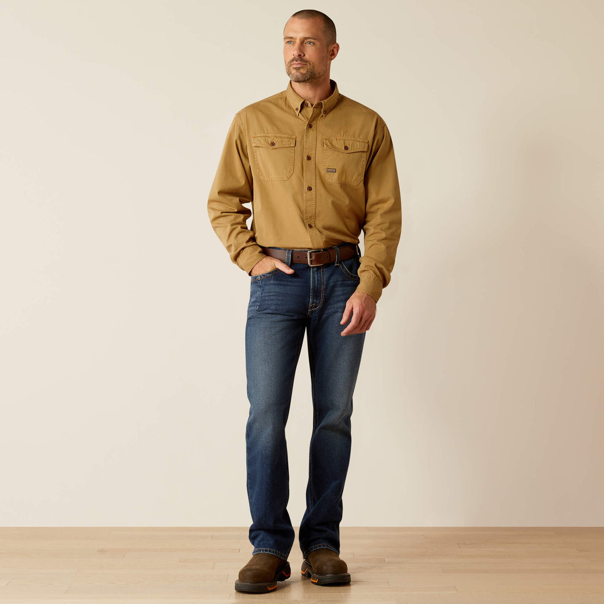 Rebar Washed Twill Work Shirt - Ariat Featured