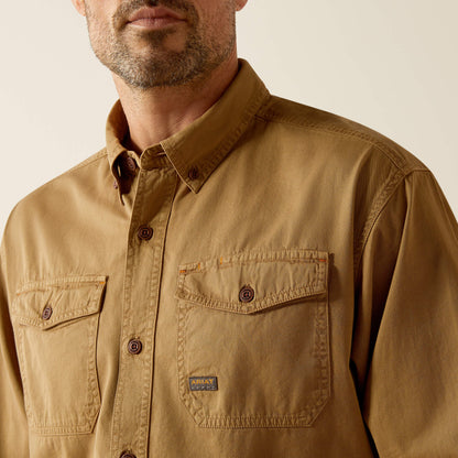 Rebar Washed Twill Work Shirt - Ariat Featured