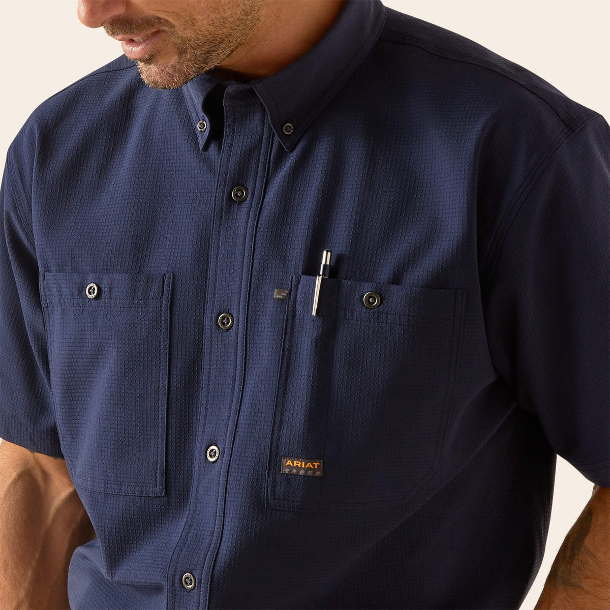 Rebar Made Tough 360 Airflow Work Shirt - Ariat Signature