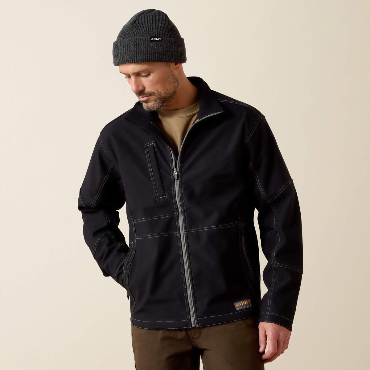 Rebar Stretch Canvas Softshell Jacket - Ariat Premium