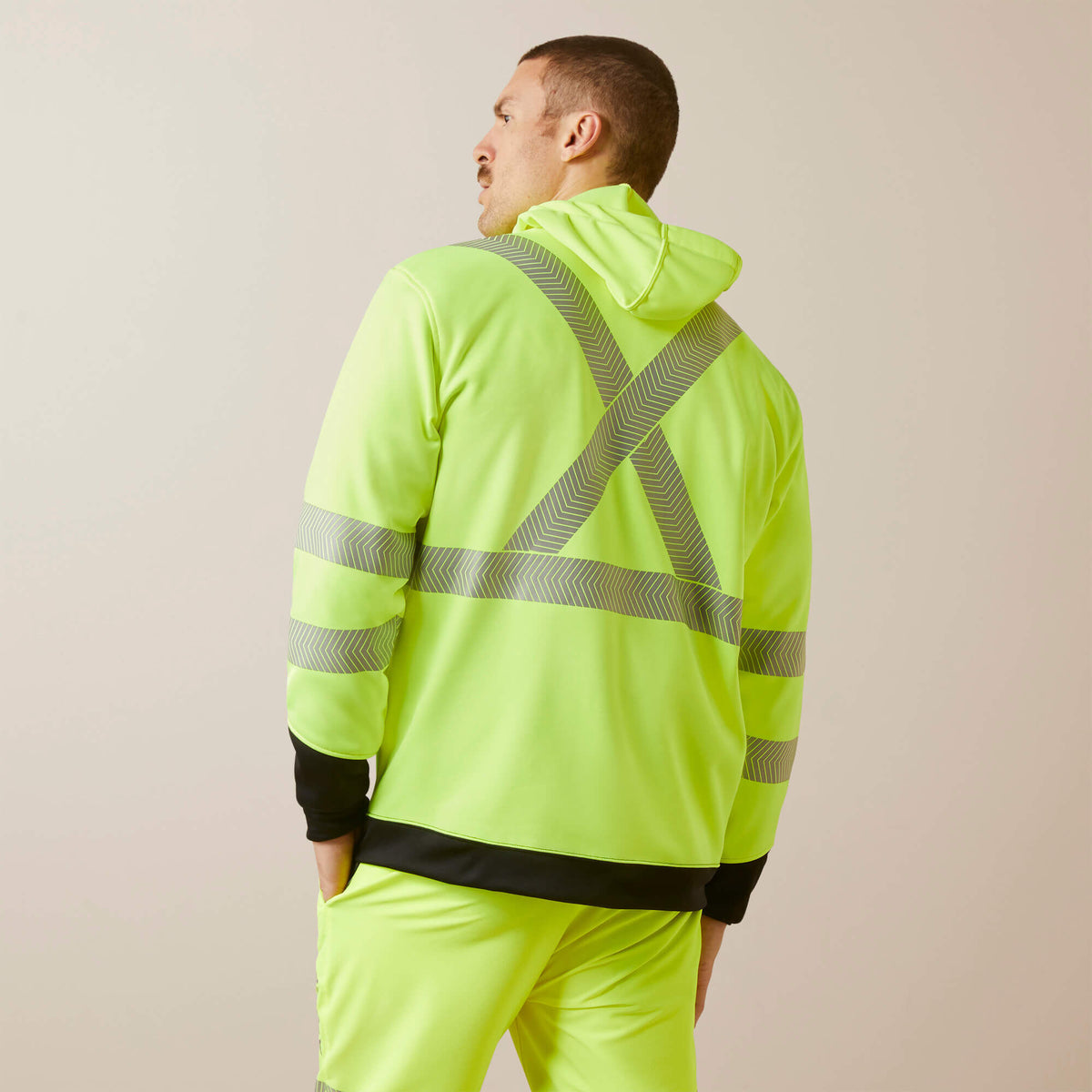 Rebar WorkTek Hi-Vis Full Zip Hoodie - Ariat Essential