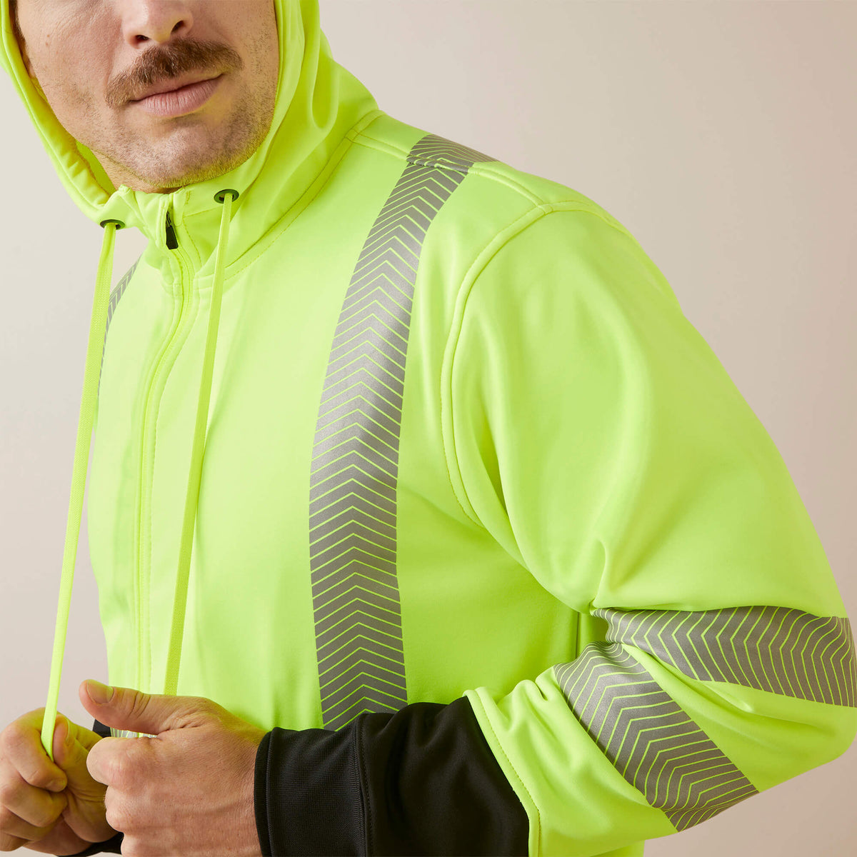 Rebar WorkTek Hi-Vis Full Zip Hoodie - Ariat Essential