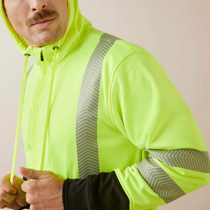 Rebar WorkTek Hi-Vis Full Zip Hoodie - Ariat Essential
