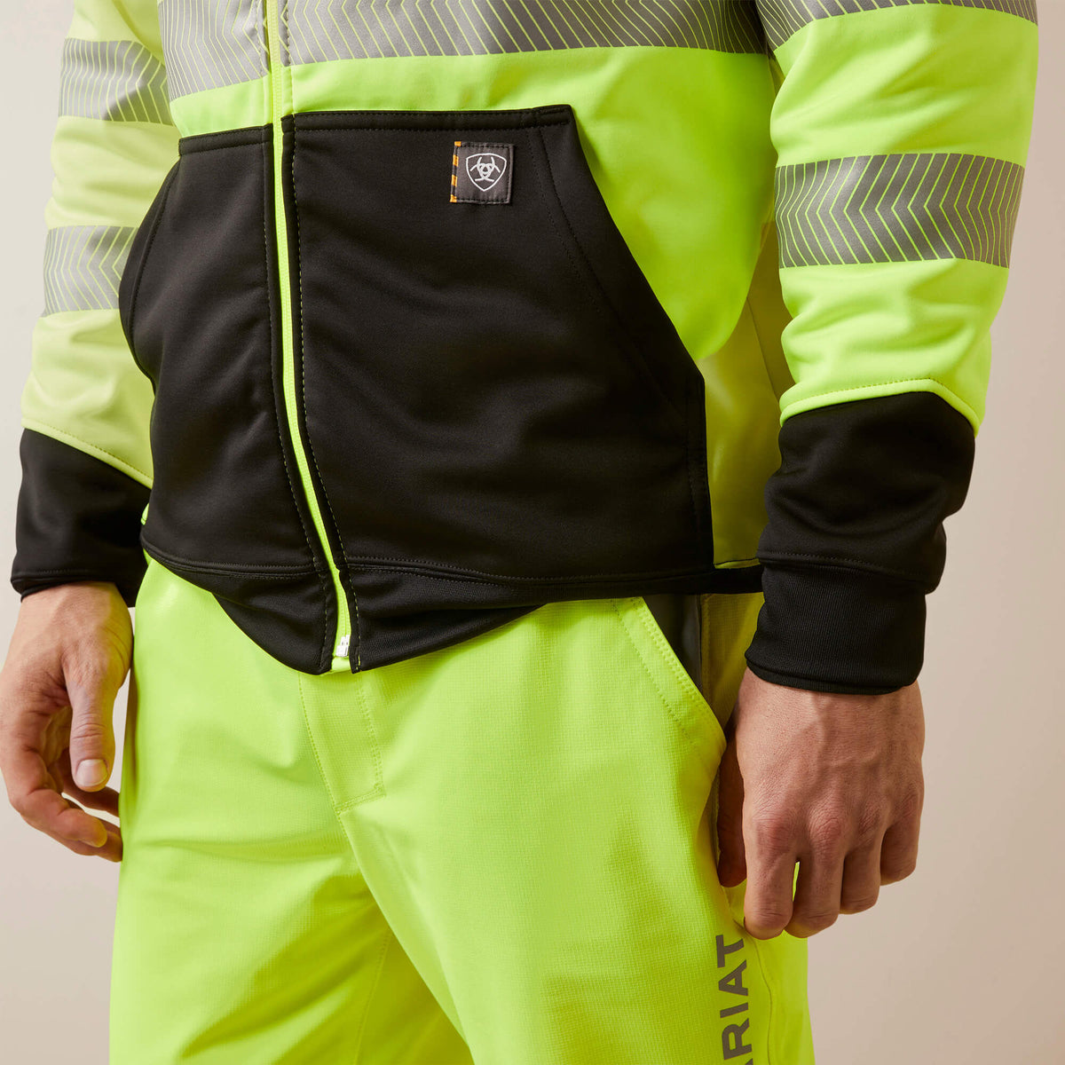 Rebar WorkTek Hi-Vis Full Zip Hoodie - Ariat Essential