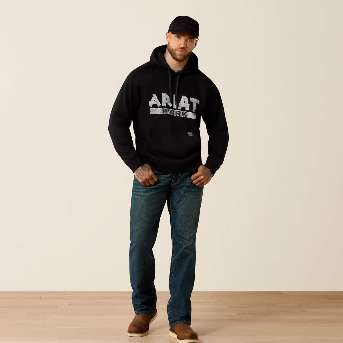 Rebar Lightweight Duct Logo Hoodie - Ariat Sale