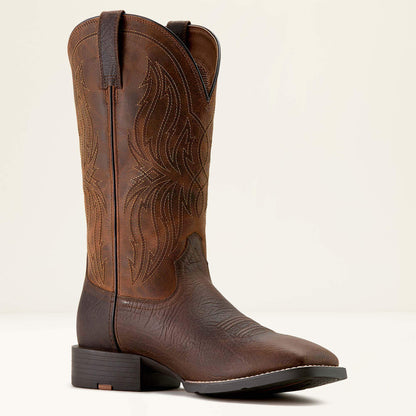 Sport Rustler Wide Square Toe Cowboy Boot - Ariat Value