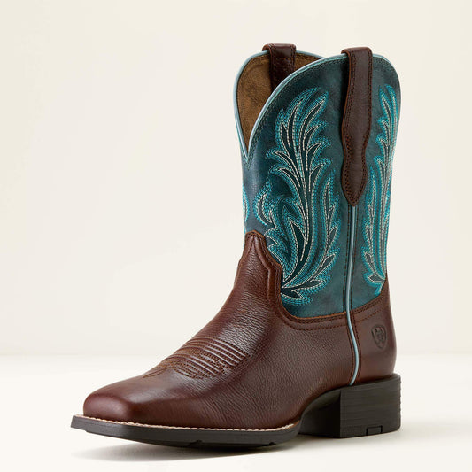Round Up Filly Wide Square Toe Western Boot - Ariat Best Seller