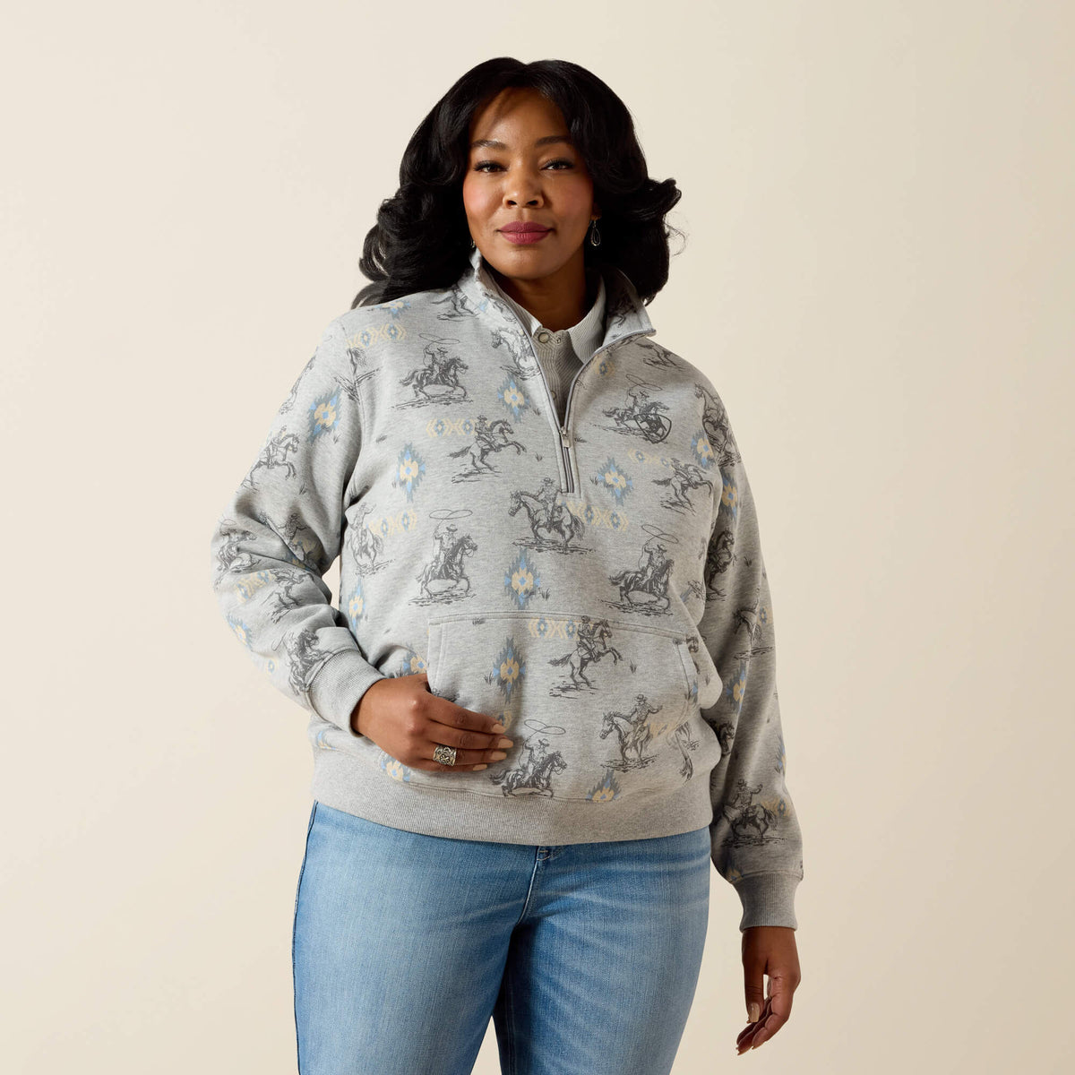 Sapphire 1/2 Zip Sweatshirt - Ariat Best Seller