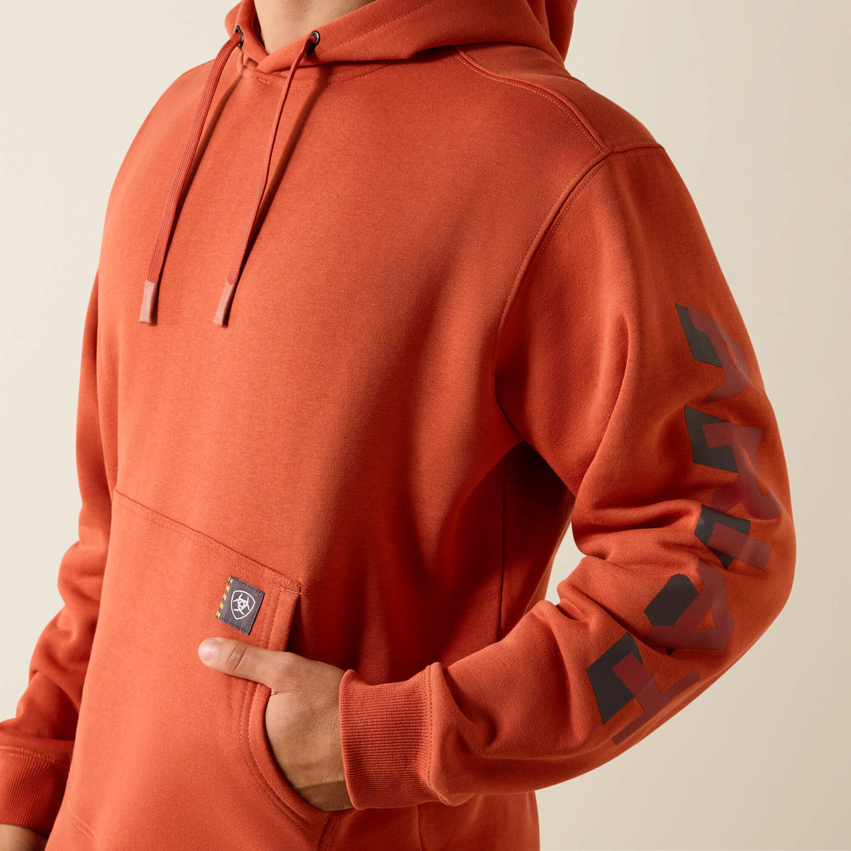 Rebar Lightweight Logo Hoodie - Ariat Essential