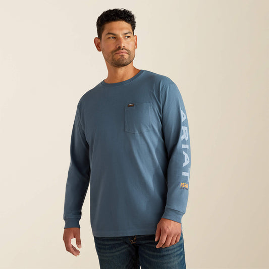 Rebar Cotton Strong Standard Logo Pocket T-Shirt - Ariat Value