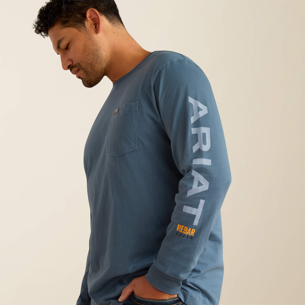 Rebar Cotton Strong Standard Logo Pocket T-Shirt - Ariat Value