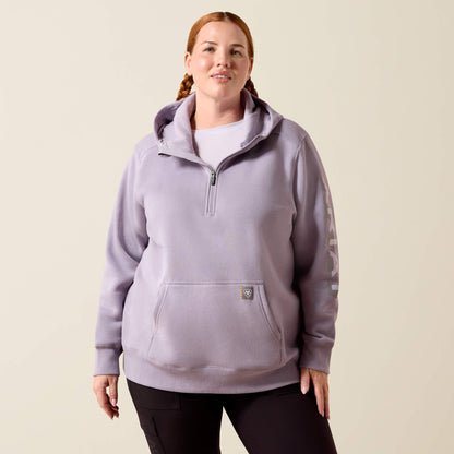 Rebar Lightweight Logo 1/2 Zip Hoodie - Ariat Recommended