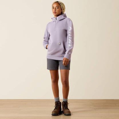 Rebar Lightweight Logo 1/2 Zip Hoodie - Ariat Recommended