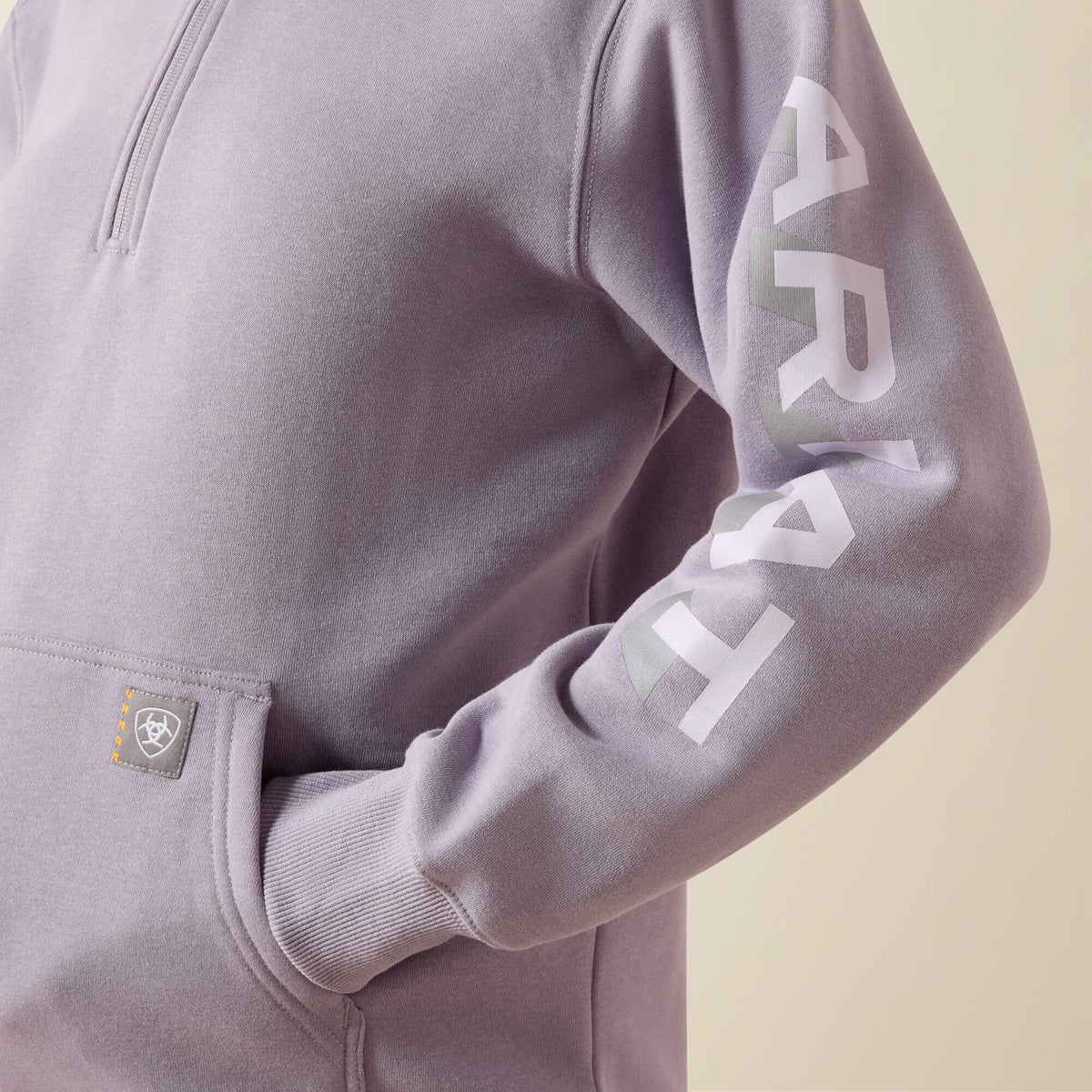 Rebar Lightweight Logo 1/2 Zip Hoodie - Ariat Recommended