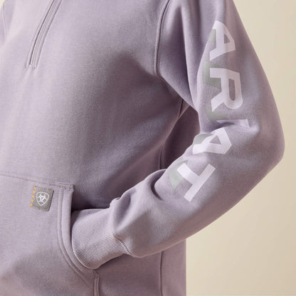 Rebar Lightweight Logo 1/2 Zip Hoodie - Ariat Recommended