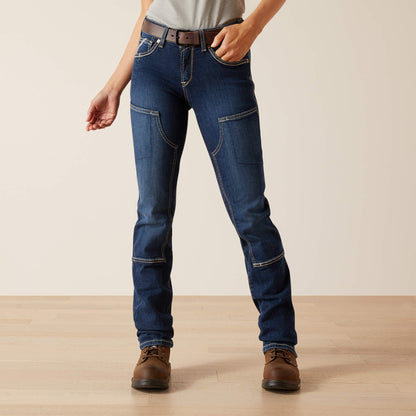 Rebar PR DuraStretch Riveter Double Front Straight Jean - Ariat Signature