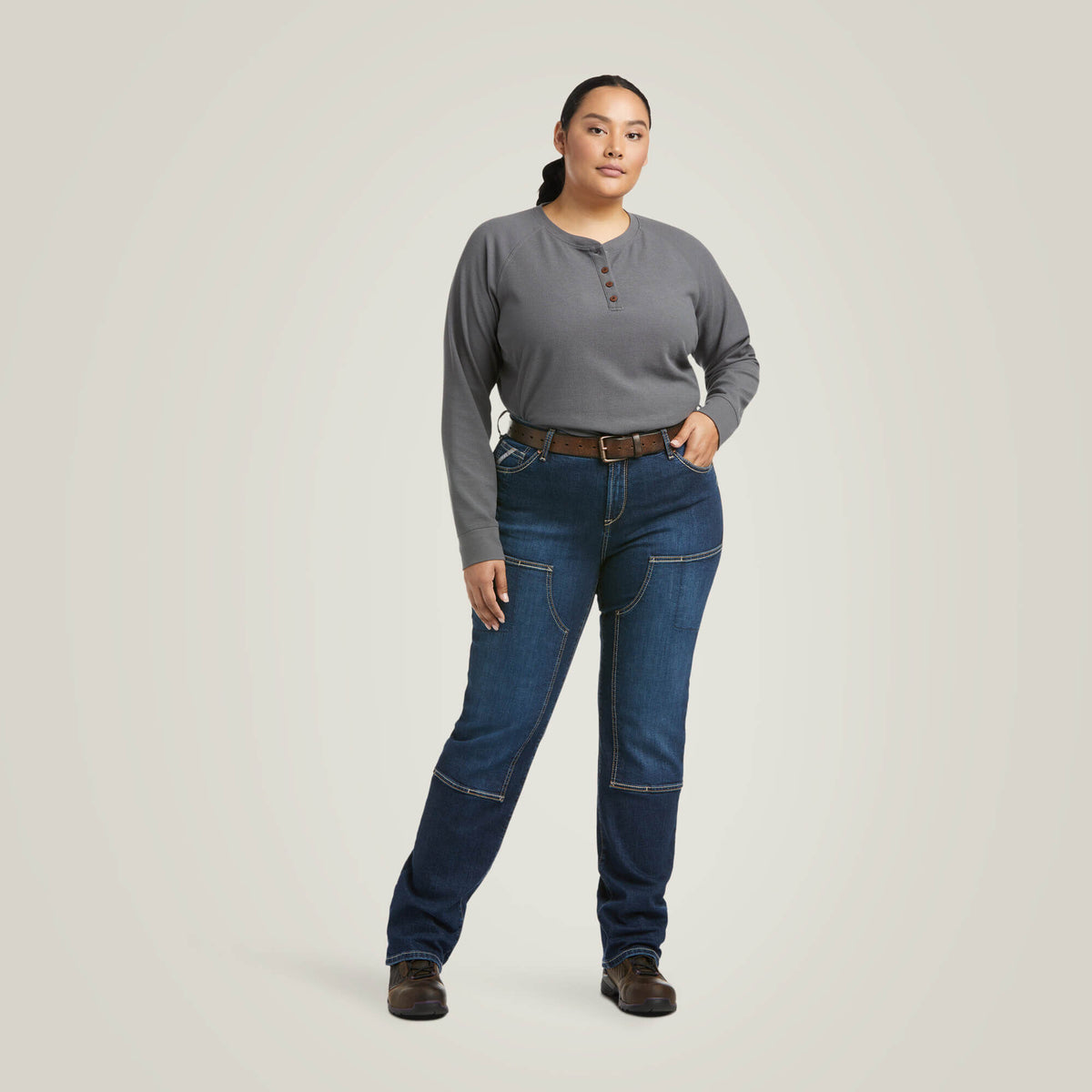 Rebar PR DuraStretch Riveter Double Front Straight Jean - Ariat Signature