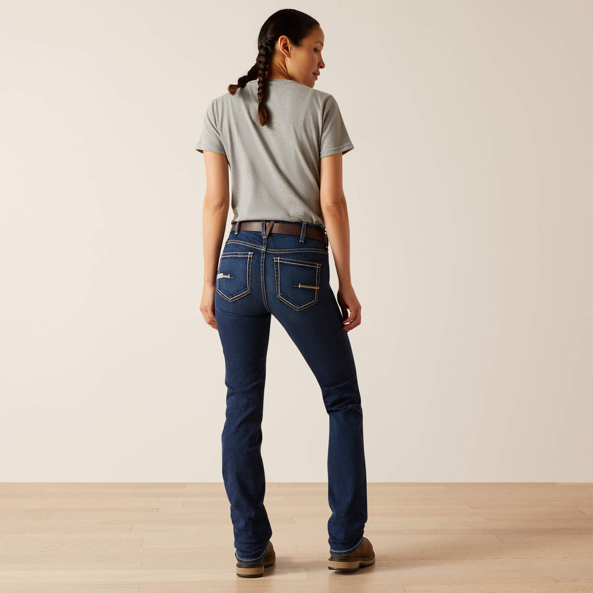 Rebar PR DuraStretch Riveter Double Front Straight Jean - Ariat Signature