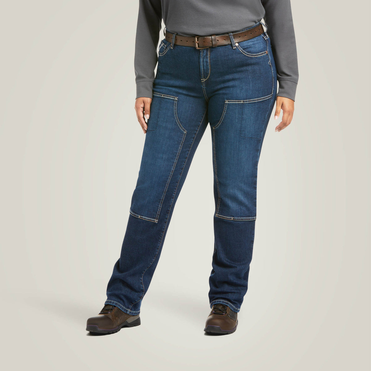 Rebar PR DuraStretch Riveter Double Front Straight Jean - Ariat Signature
