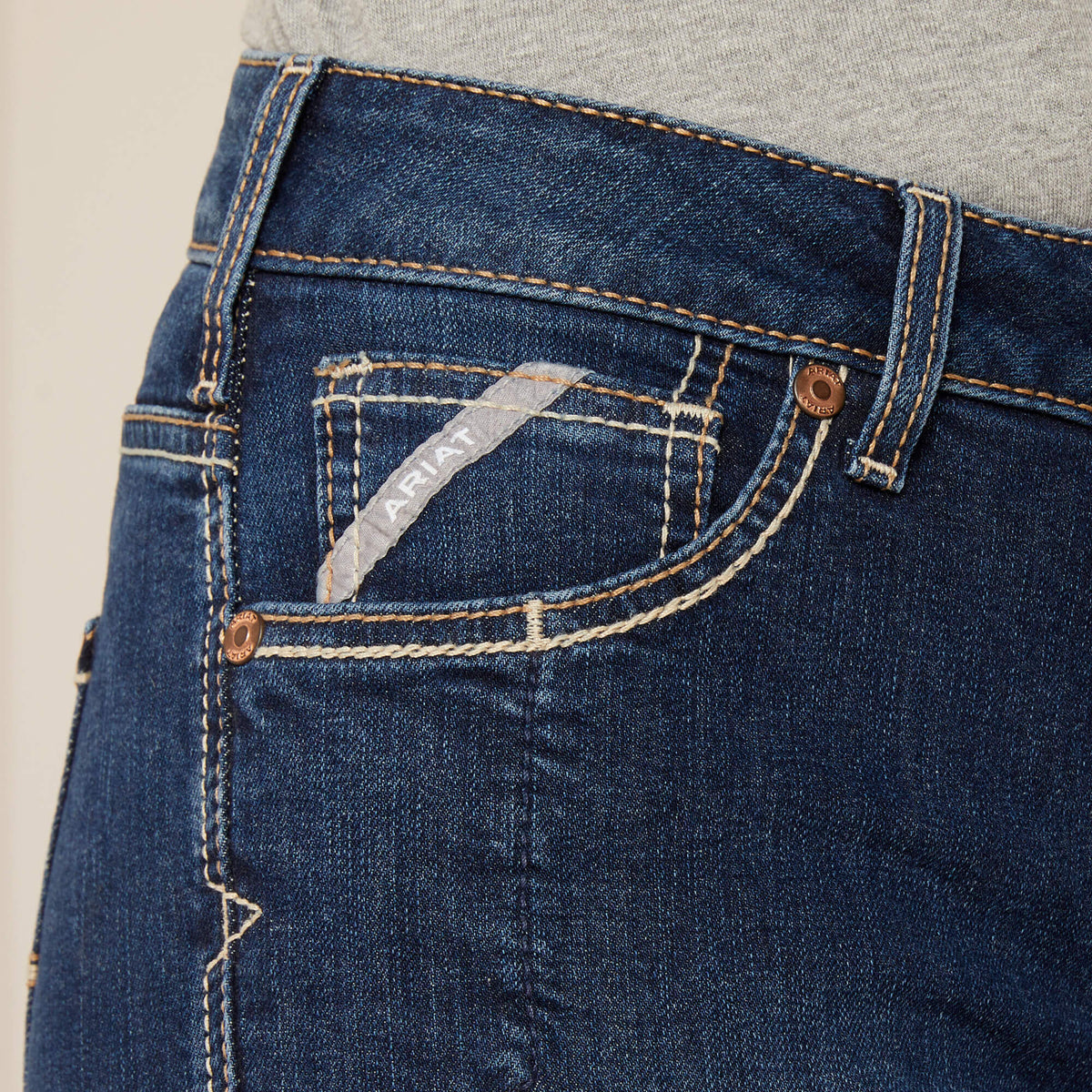 Rebar PR DuraStretch Riveter Double Front Straight Jean - Ariat Signature