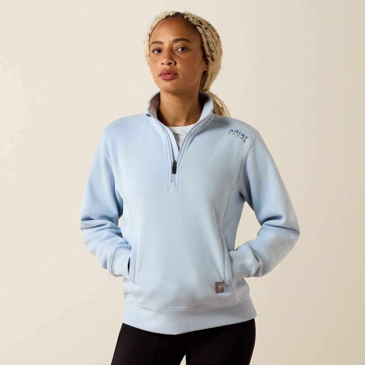 Rebar Lightweight Mock 1/2 Zip Sweatshirt - Ariat Recommended