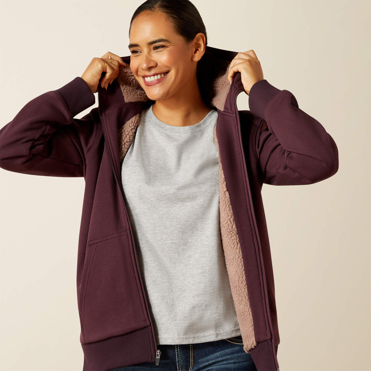 Rebar All-Weather Sherpa Full Zip Hoodie - Ariat Top Pick