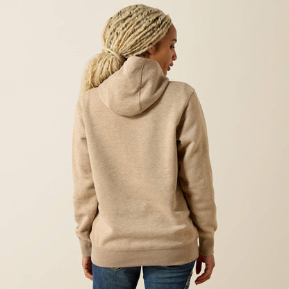Rebar Lightweight Logo 1/2 Zip Hoodie - Ariat Special Offer