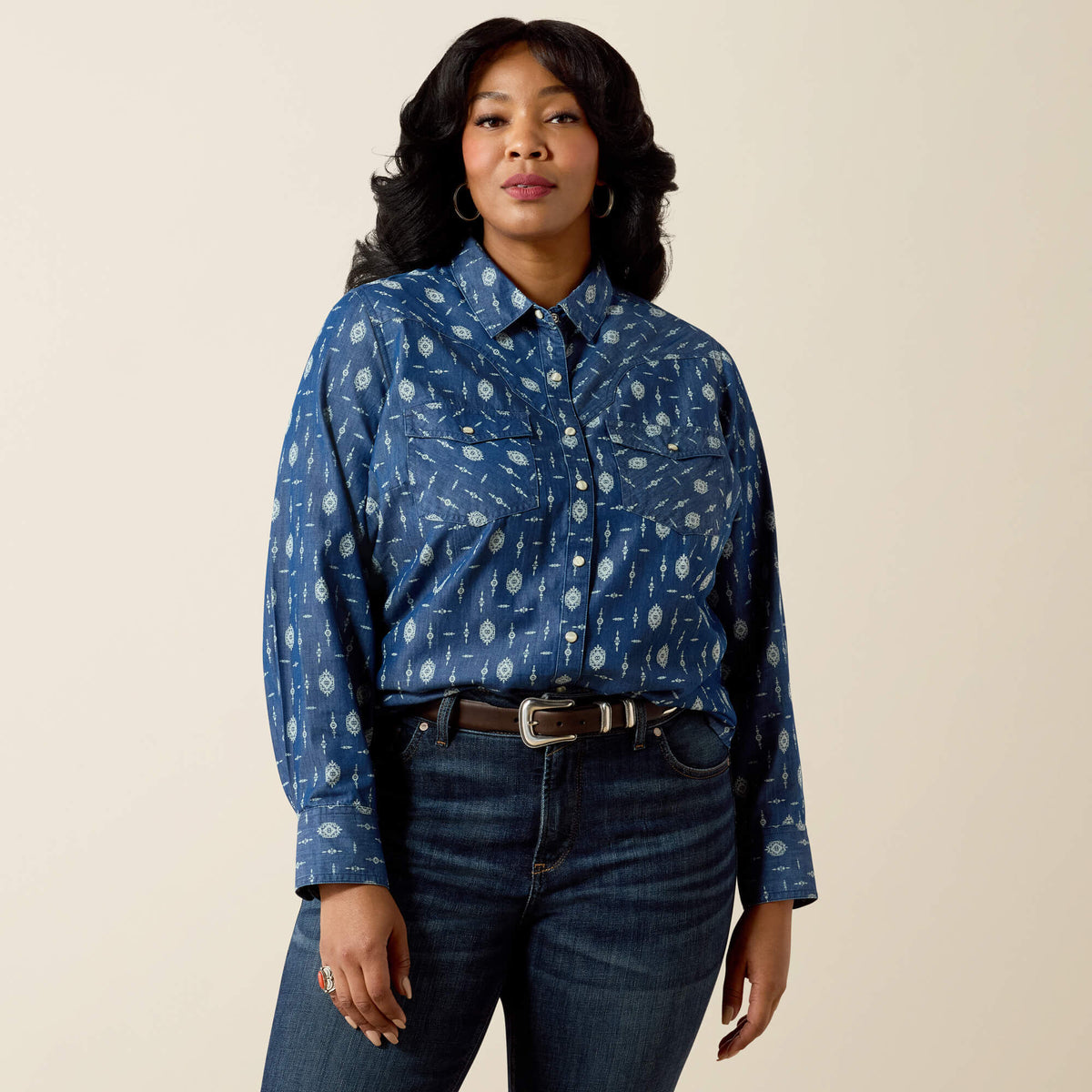 Wild Blue Western Snap Shirt - Ariat Popular