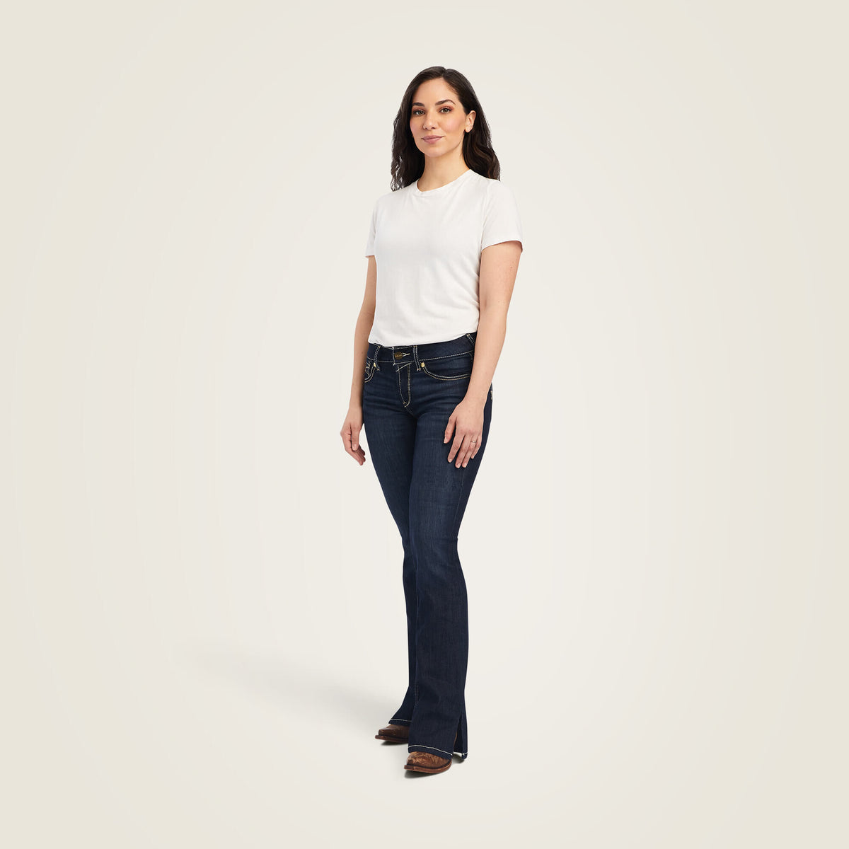 R.E.A.L. Perfect Rise Arrow Danna Boot Cut Jean - Ariat Quality