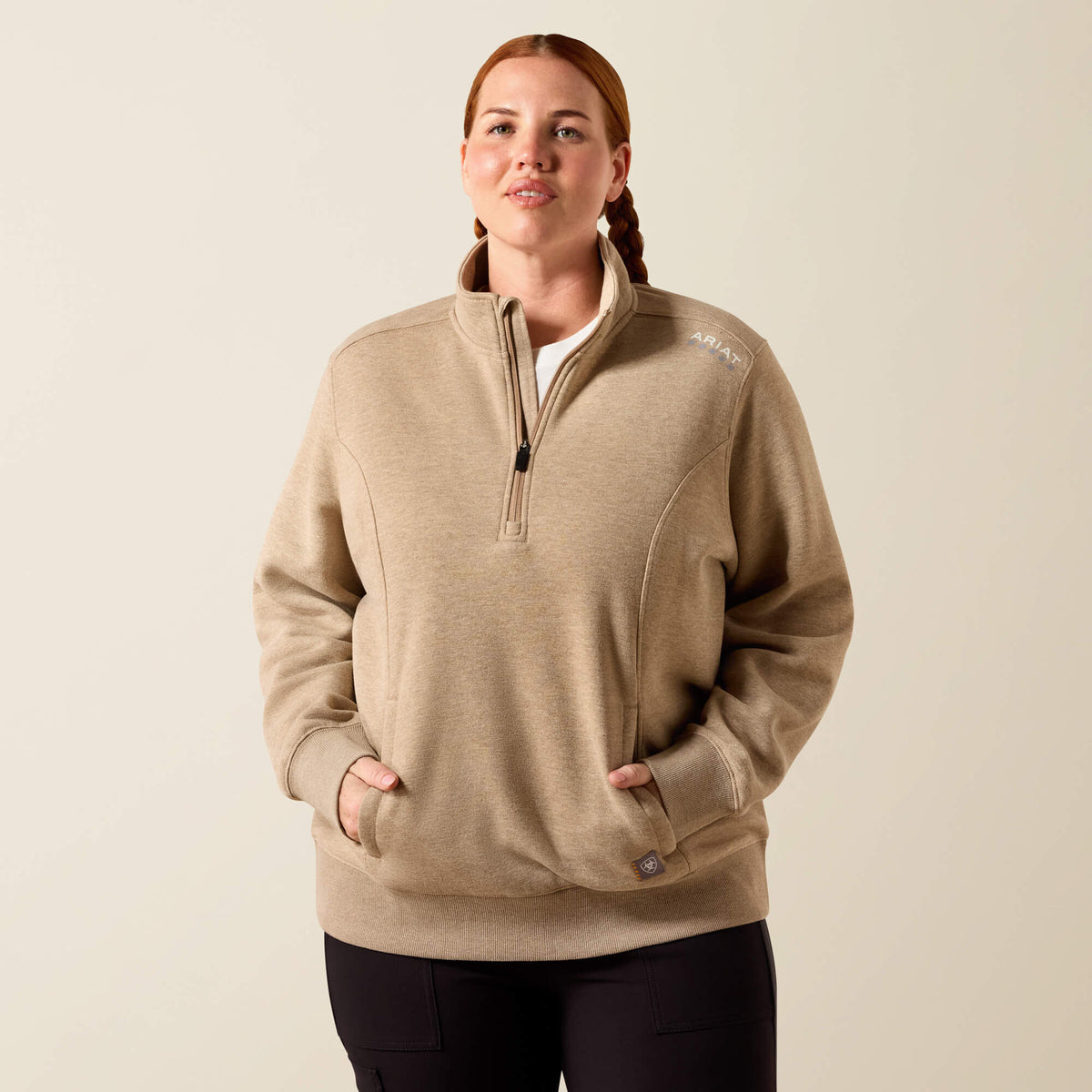 Rebar Lightweight Mock 1/2 Zip Sweatshirt - Ariat Great Value