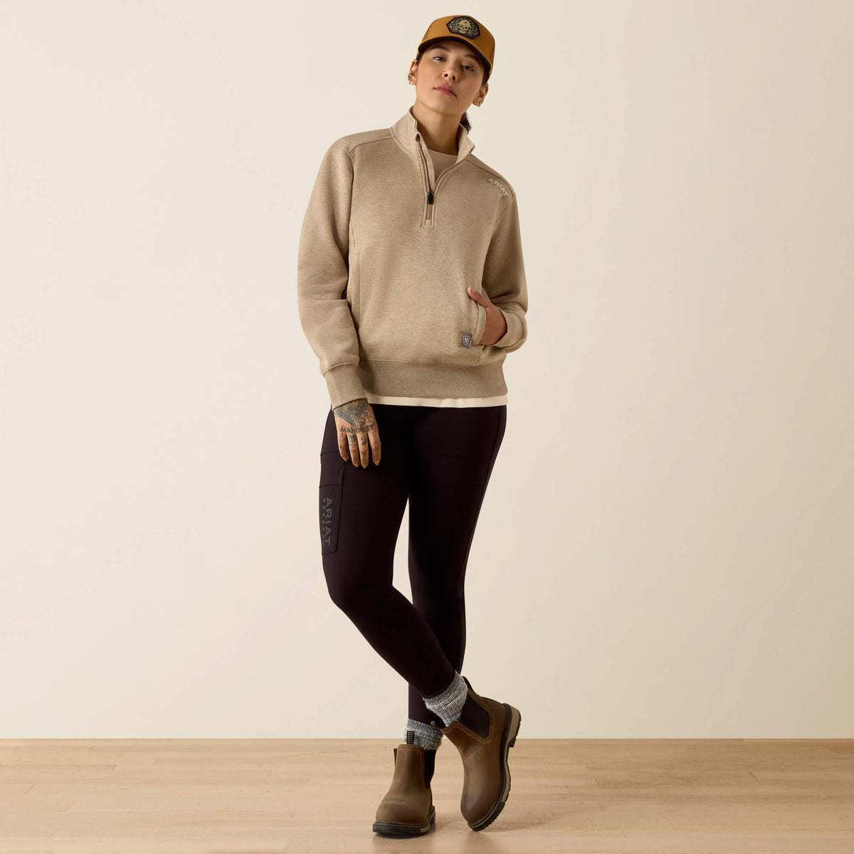Rebar Lightweight Mock 1/2 Zip Sweatshirt - Ariat Great Value