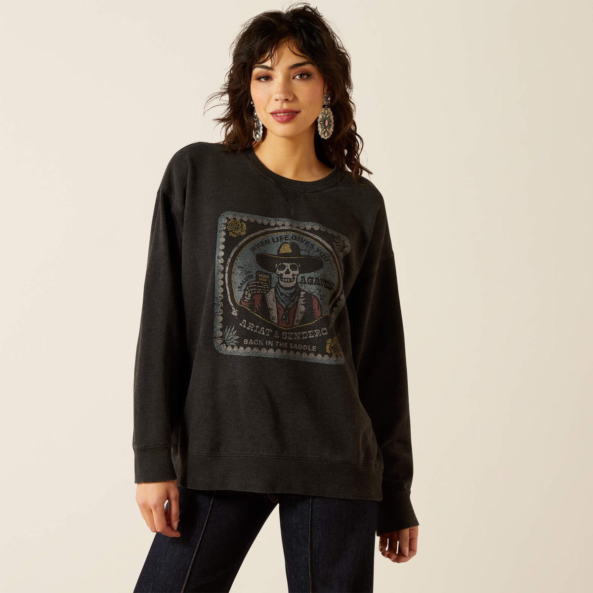 Oversize Sendero When Life Gives You Agaves Sweatshirt - Ariat Recommended