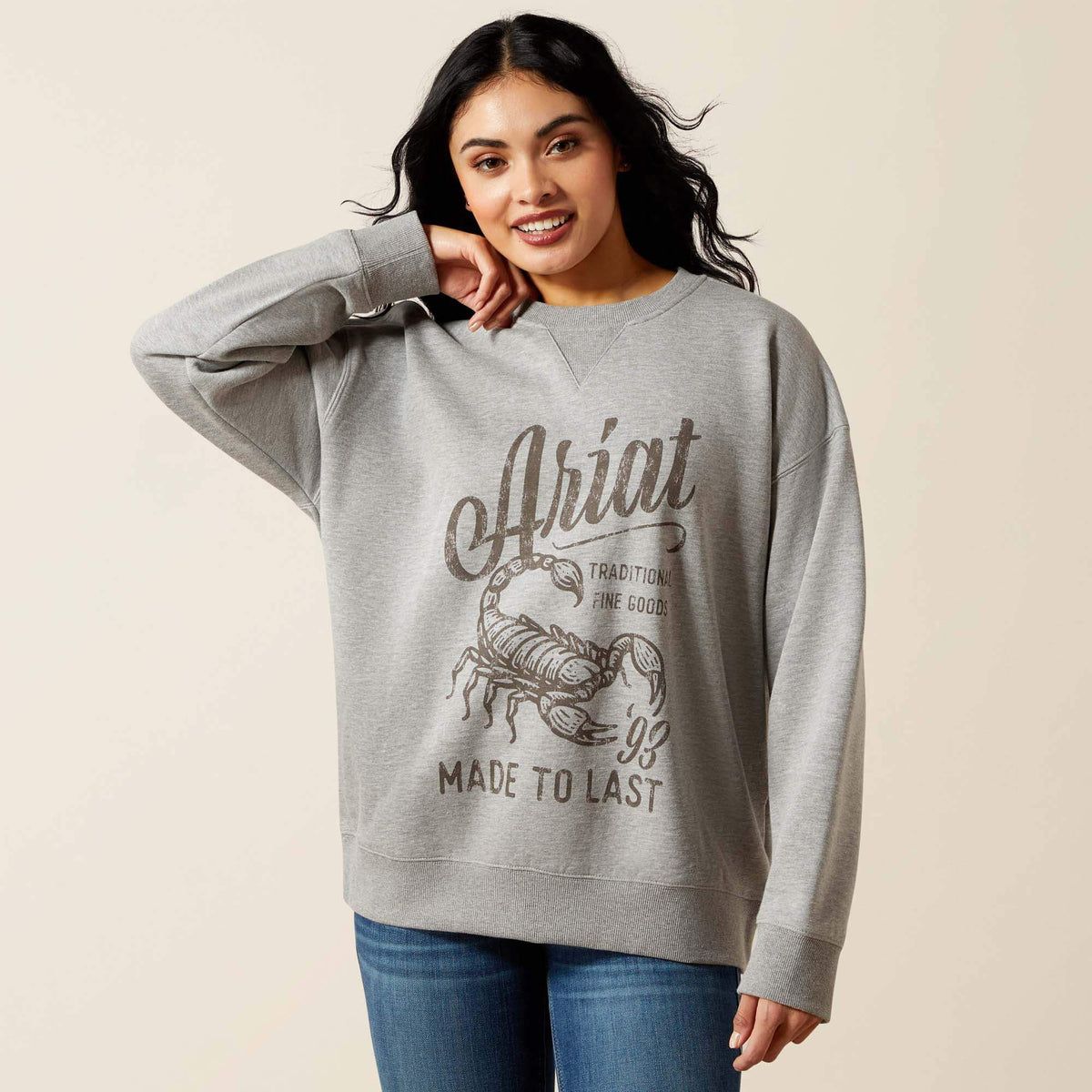 Scorpion Script Oversized Sweatshirt - Ariat Quality