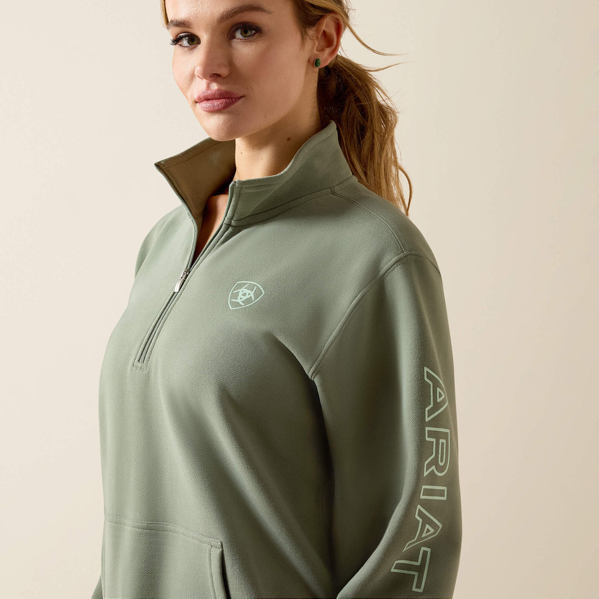 Foundation Logo 1/2 Zip Sweatshirt - Ariat Smart Buy