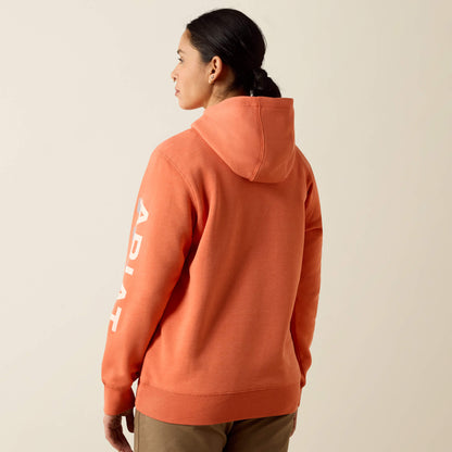 Rebar Lightweight Logo 1/2 Zip Hoodie - Ariat Discount