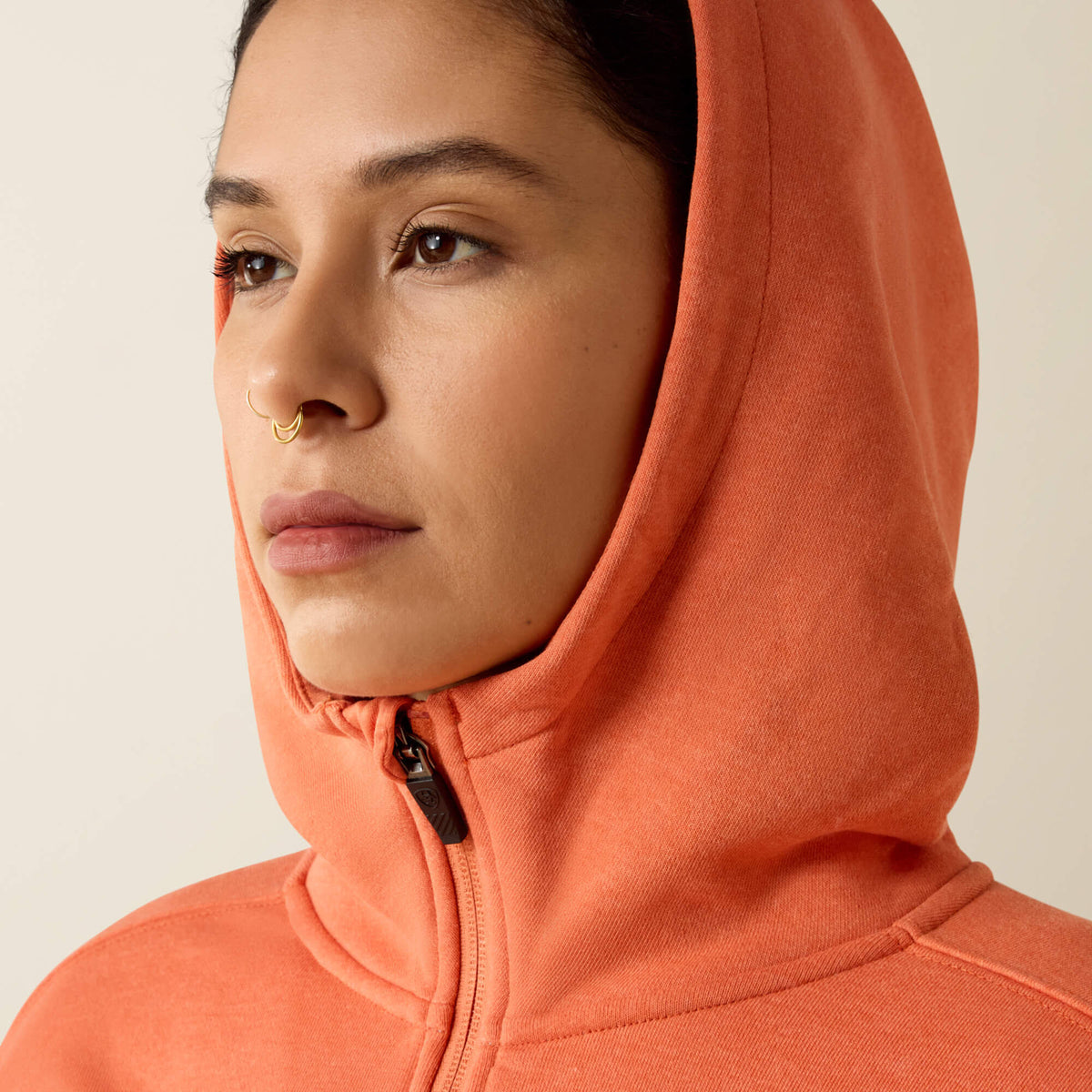 Rebar Lightweight Logo 1/2 Zip Hoodie - Ariat Discount
