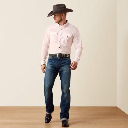 Wrinkle Free Refined Slub Fitted Shirt - Ariat Deals