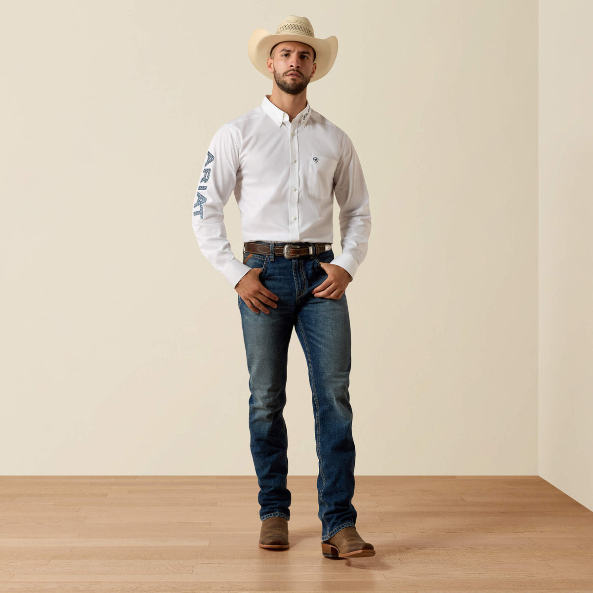 Team Logo Lightweight Twill Fitted Shirt - Ariat Popular